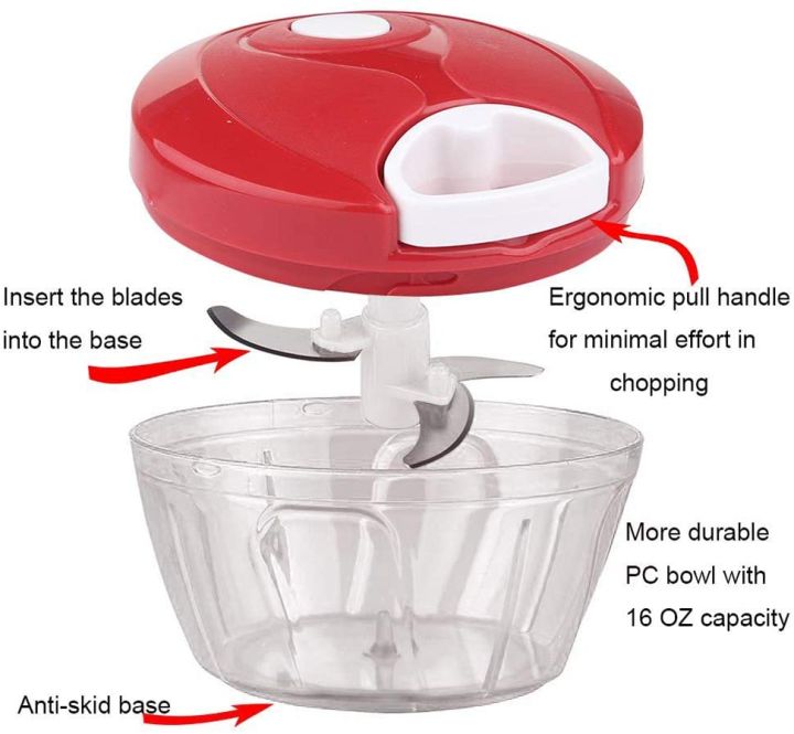 FREE%20DELIVERY%20Hand%20Pull%20Type%20Minced%20Multifunctional%20Manual%20Food%20Chopper%20Vegetable%20Chopper%20Speedy%20Chopper%20Easy%20To%20Deal%20Vegetables%20/%20Onions%20/%20Carrots%20/%20Garlic%20/%20Pepper%20/%20Meat%20/%20Puree%20/%20Salad%20/%20Pesto%20/%20Coleslaw%20Mini%20Turbo%20Chopper%20&%20Cutter%20-%20Image%204