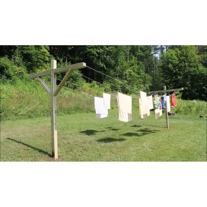 Cloth Covered Rope 25 Meters Wet Cloth Laundry Rope PVC Coated Metal Cloth Drying Wire ...