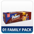 Prince Chocolate Sandwich Biscuits Bigger & Creamier Family Pack (Pack of 01). 