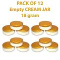 pack of 3 Empty Cosmetic Containers Cream Pot Jar Refillable plastic 18 gm. 
