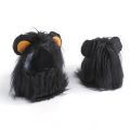 Black Lion Mane Cat Wig Pet Small Dog Cats Costume Lion Mane Wig Cap Hat For Cat Dogs Fancy Costume Cosplay Toy Pet Supplies. 