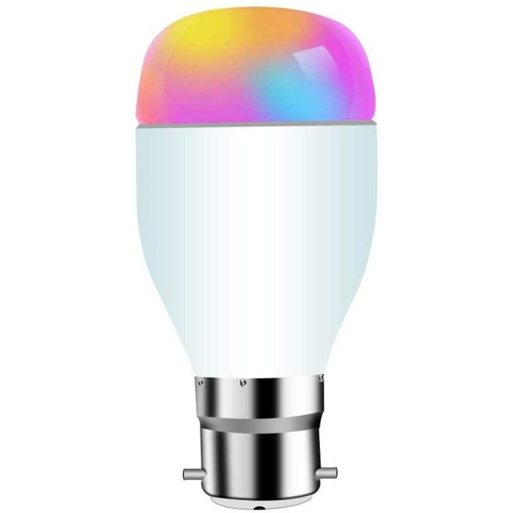 LINGANZH WiFi Smart Bulb Alexa Light , Multicolor Dimmable LED Light Bulb Work with Alexa Google Home and IFTTT, Timer Schedule, Remote Control by Smartphone, No Hub Required B22 (B22 B ayonet)