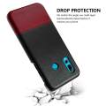 lthmy for Huawei P Smart Pro 2019 Back Case Ultra Slim Fit Contrast Color Hard PC Leather Cover. 