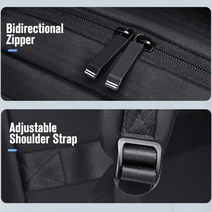 BAG%20CITY%20%7C%20Orion%20Pro%20Waterproof%20Nylon%20Laptop%20Backpack%20for%2015.6"%20Laptops%20-%20Elegant%20Black%20Travel%20Bag%20-%20Image%205