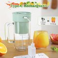 Juicer 500ml - portable juicer machine - USB chargeable juicer - mini blender and juicer - straw-type juicer - rechargeable mixer - electric blender for shake & smoothie - mini fast portable juicer cup - traveling cup - 6 blades juicer blender. 