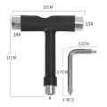 All-In-One Skateboard Longboard Scooter Tool For Skateboard Adjusting T-tool. 