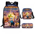 Game Minecraft Backpack Primary and Secondary School Bag Children's Boys and Girls Backpack Printed Bag Custom. 