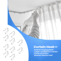 10pcs Curtain Drapery Pin Hooks - Silvery. 