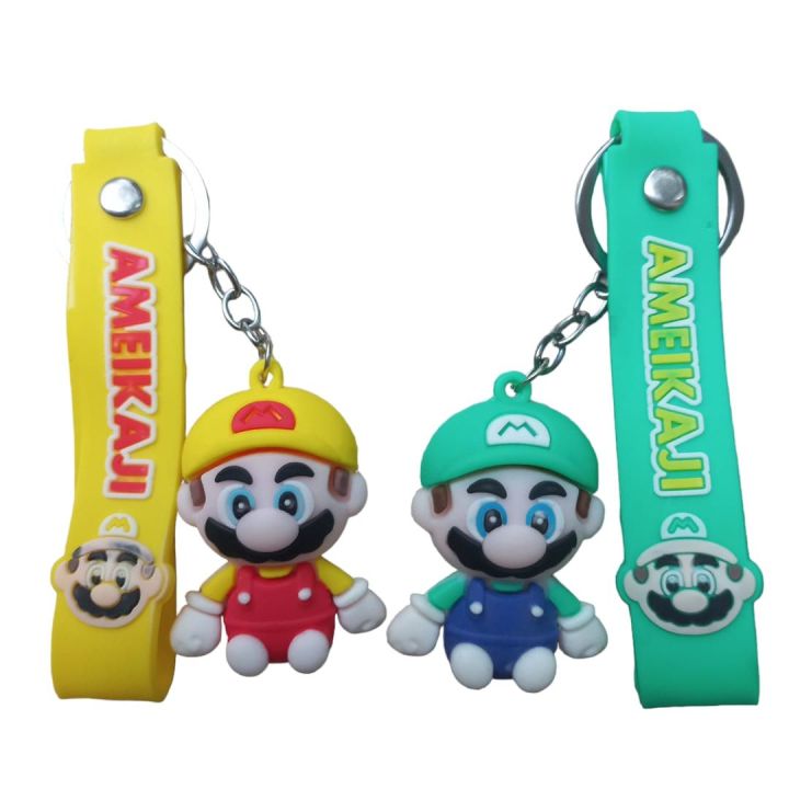 Super Mario Keychain & Bag Charm | Comes With A Bag Hook & Hand Strap | Mario Collectible | Ideal For Girls Return Gifts | Trendy Deisgn |Single Piece