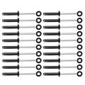 20Pcs Aluminum Kayak Canoe Tri-Grip O Rings Tri-Fold Rivets Mounting Tri Rivet Kayak Canoe and Boat Accessories. 