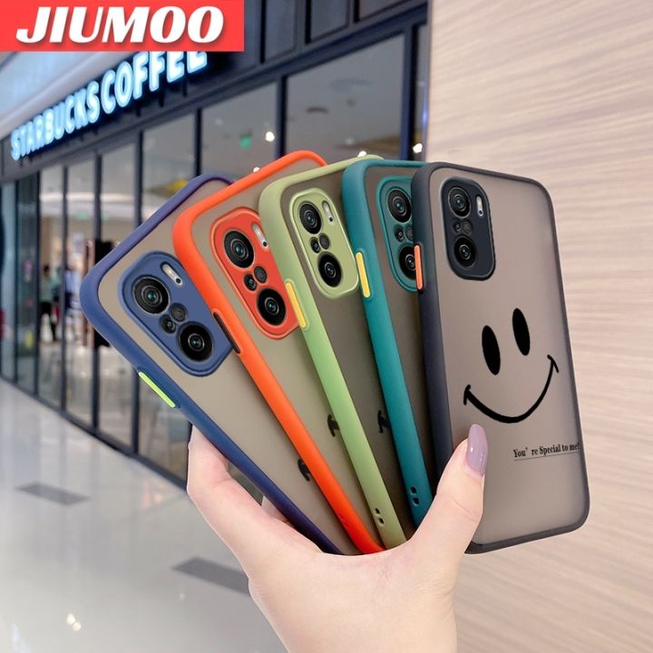 JIUMOO%20For%20Redmi%20K40%20Redmi%20K40%20Pro%20Xiaomi%20POCO%20F3%20Case%20Fashion%20Simple%20Smile%20Face%20Frosted%20Transparent%20Back%20Cover%20Lens%20Camera%20Protect%20Phone%20Case%20Edge%20Full%20Cover%20Casing%20Hard%20Cases%20-%20Image%204