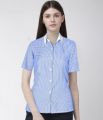 Women short sleeves casual shirt for girls With stylish collar. 