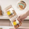 1000ml/1500ml Press Type Airtight Food Storage Containers Vacuum Sealed One Button Opening Dried Fruit Tea Containers with Lids Large Capacity Dry Cereal Milk Powder. 