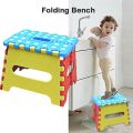 Foldable Step Stools for Kids Lightweight Plastic Foot Stool Non Slip Folding Stools for Kitchen, Bathroom, Bedroom, Camping, Garden (Random Color). 