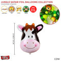 Jungle Theme Set of 5 Pcs Chrome Metallic Foil Balloon Tiger Lion Giraffe Reusable Balloon For Birthday Parties Decoration, Party Supplies, Kids Safari Theme Birthday Pack, Animal Shape Cartoon Balloons : hkyTJWvd. 