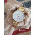 Original Casio - LTP-VT01G-7BUDF - Stainless Steel Wrist Watch for Women. 