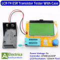 LCR-T4 ESR Transistor Diode Triode Capactitance MOS PNP NPN Tester Meter by elecrica( with 9v Battery ). 