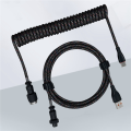 Mechanical Keyboard Cable Aviation Plug-In Cable Spring Cable Game Keyboard Cable Mechanical Keyboard Coiled Cable. 