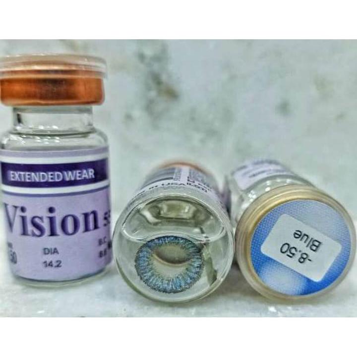 Vision Extended Wear Contact Lenses for Weak Eyesight Power Lenses Multi Color Eye Lens with Solution
