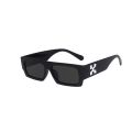 New X-print Sunglasses for Men and Women Small Square Glasses Punk Personality Fashion Vintage Eye Glasses Frames. 