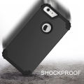 Hybrid Heavy Duty Shockproof Full-Body Protective Case with 3 Layer PC+Silicone for iPhone 6 6S Plus/iPhone 7/8 Plus. 
