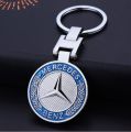 3D Metal Keychain With Mercades Benz Logo - Blue. 