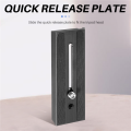 Sliding Quick Release Plate with 1/4 Inch and 3/8 Inch Screws. 
