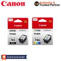 Canon 745 / 746 cartridge (pack of 2) black and tri color 100% original. 