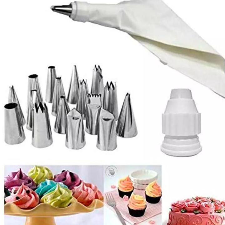 12 Small Nozzle Reusable Cake Decorator Bag