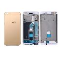 Oppo A57 Casing Complete Metal Housing Full Body Casing Replacement Parts Case With Side Volume Buttons ( Middle Frame Plate And Back Frame) - Gold. 