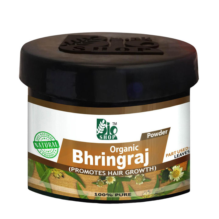 Organic Bhringraj Powder for Hair growth | Bhangra Boti 100% Pure | Bhringraj Leaf powder