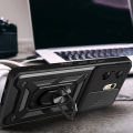 Quiberk for Infinix Zero 30 4G Phone Case Slide Camera Cover Magnetic Kickstand Hard Shockproof Armor Back Casing. 