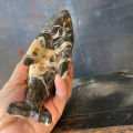 Onyx Dolphin Figurine Marble Stone Figure Vintage Carved Stone Sculpture Primitive Stone Dolphin for Décor Gift. 