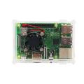 For Raspberry Pi 3 Model B+(Plus) Acrylic Case Transparent Box Cover Shell + Cooling +Aluminum Heat Sink For Raspberry Pi 3 Model B+/B. 