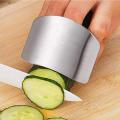Kitchen Cut Finger Protector Tool Stainless Steel Finger Guard Safe Vegetable Cutter Hand Guard Tool for Kitchen Cut Finger Protector Gadget. 
