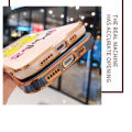 Hontinga for OPPO A5 2020 Back Cover（Free Lanyard）Luxury 6D Plating Cartoon Popular Game Side Pattern Case Soft Silicone Square Mobile Cover. 