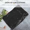 Heavy Duty Fitness Weight Loss Sweat Sauna Suit Exercise Gym Anti-Rip Black L. 