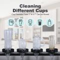 Cup Washer Bar Glass Rinser Kitchen Sink Attachment Faucet Cup Rinser for Home, Office, Hotel, Shop, Bar, Baby Bottle Quick Washer, Black Automatic Cup Rinser, Glass Washer for Sink- Black. 
