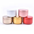 Candle Tin Round Metal Tin Box Candle Tin Aluminum Jar Storage Candle Travel Tin. 