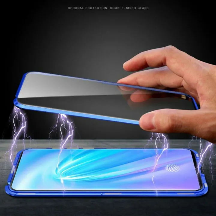 Samsung%20Galaxy%20A50%20-%20360%20Magnetic%20Adsorption%20Case%20Metal%20Frame%20Tempered%20Glass%20Back%20with%20Built-in%20Magnet%20Cover%20For%20Samsung%20Galaxy%20A50%20-%20Image%205