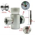 For 3000 PSI CO2 Fill Adapter Regulator On/Off Metering Valve for Outdoor Adapter, Silver Easy Install. 