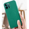 Liquid Silicone Full Coverage Magsafe Phone Case For iPhone 11. 