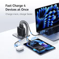 Baseus 140W GaN Fast Charger, EnerFill FH11 (3*USB-C PD + 1*USB-A) Compact Adapter. 