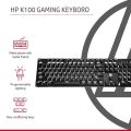 HP GK100 Wired Full Size RGM Backlit Mechanical Gaming Keyboard, 4 LED Indicators, Mechanical Switches,Double Injection Key Caps. 
