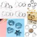Pack of 12 Stainless Steel Cookies Cutter Set/Fruit & Vegetable Shape Cutter for Decoration. 