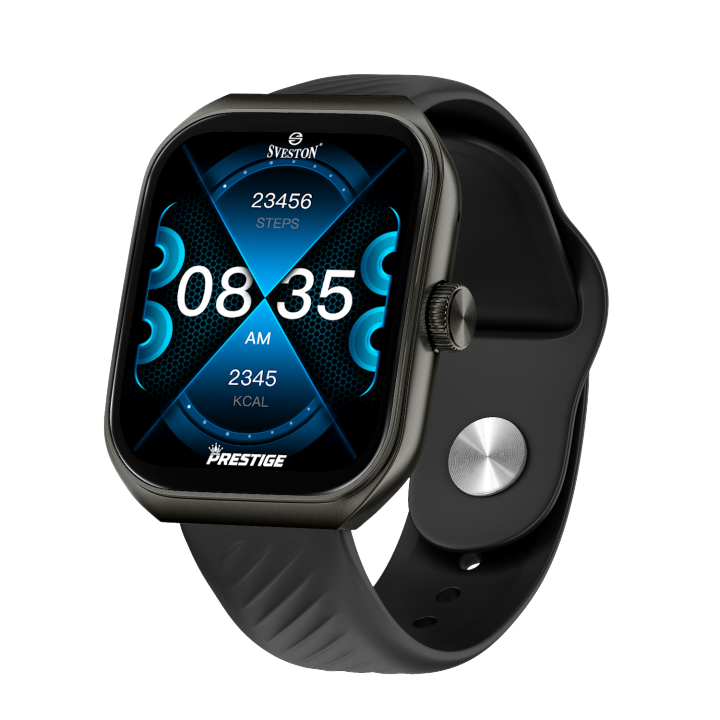 Sveston® Prestige Smartwatch - AMOLED Display, Bluetooth Smartwatch with 1 year warranty for Android & iOS - Heart Rate Sleep Monitoring, Water Resistant Sports Fitness Tracker, AOD