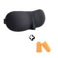 ZEXT COMFY 3D Sleep Eye Mask Soft Padded Adjustable Blindfold Travel Sleeping Mask Black. 