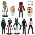 5/6/8/9PCS Skibidi Toilet Action Figure Model High-quality Children's Birthday Gifts Toy Desk Decor Collection. 