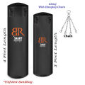 Boxing Bag with chain Boxing Gloves and Hand bandages Wraps Boxing Kit Full Set Punching Bag for Men Girls Adults Length 3 feet and 4 Feet. 