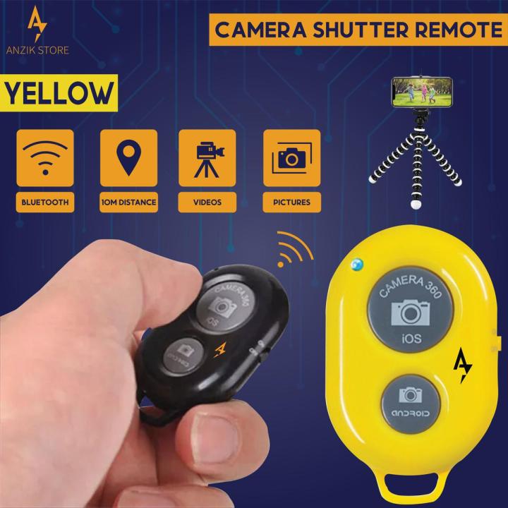 Camera Shutter Remote, Mini Bluetooth Remote Control Button, Wireless Bluetooth Remote Shutter Button For Monopod Tripod By Anzik Store